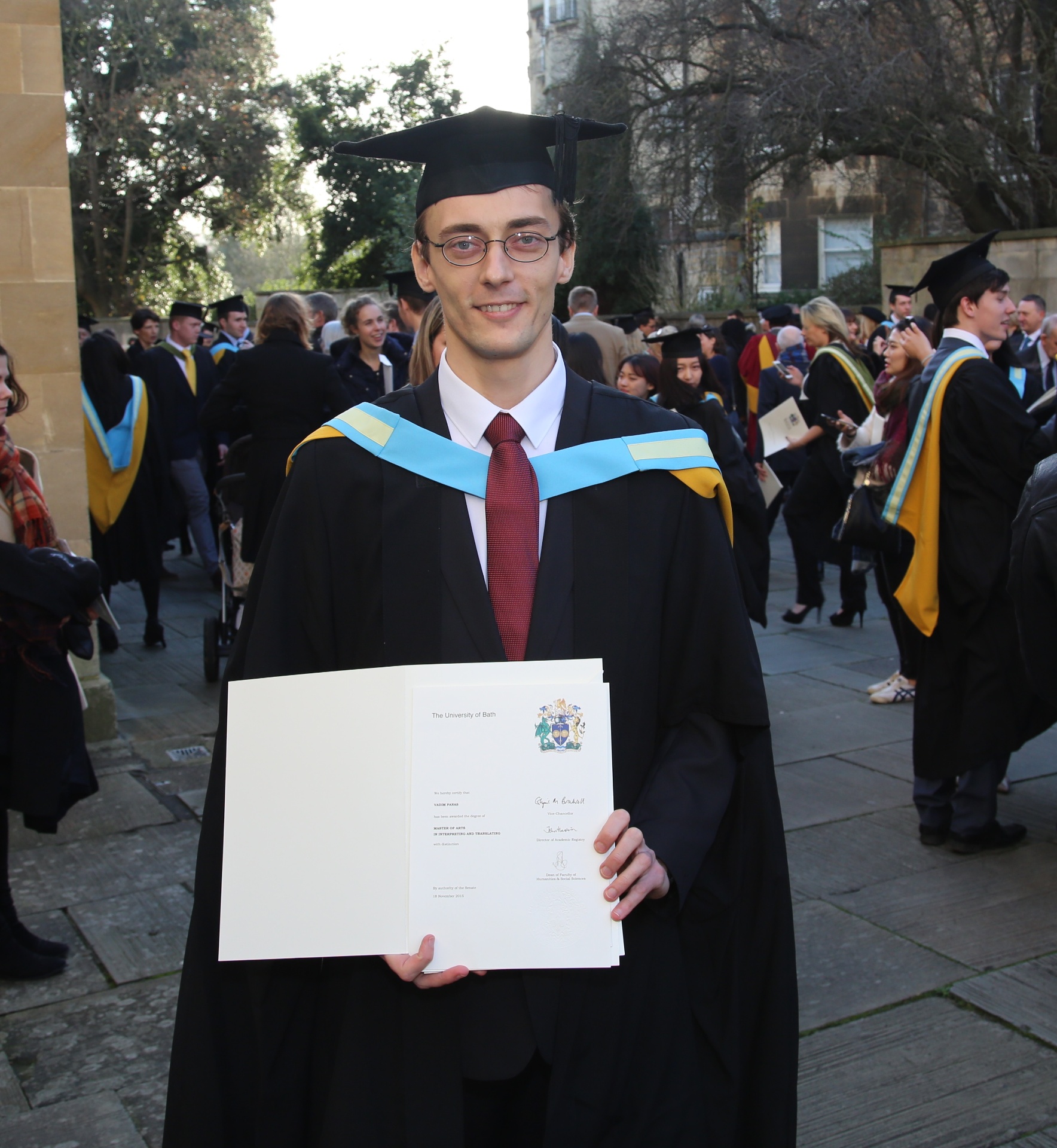 Vadim at University of Bath graduation